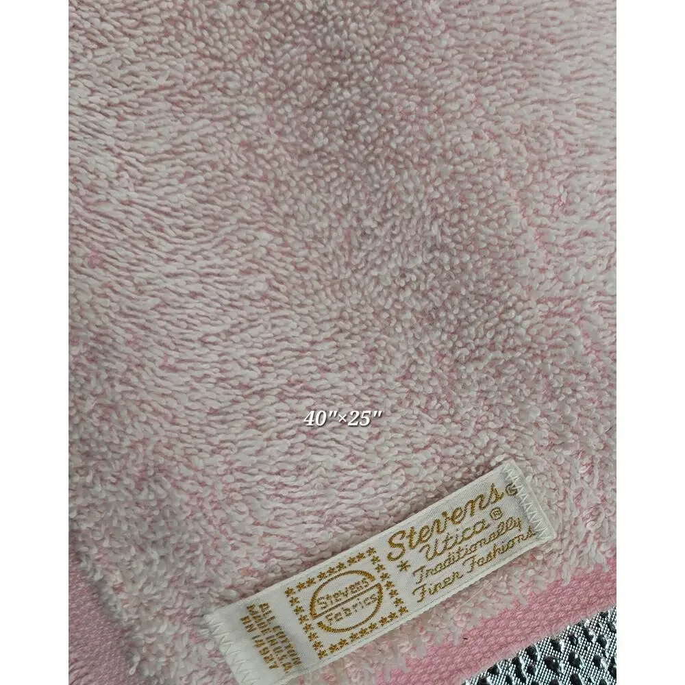 Vintage Cannon & Stevens Utica Floral Towel Set Pink Roses Cottagecore